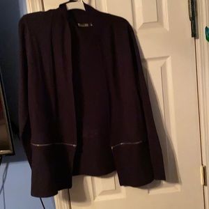 New York & Company sweater blazer color Navy